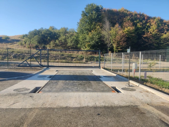 cantar auto digital CAV 8m 50 tone productie CANTARPROD