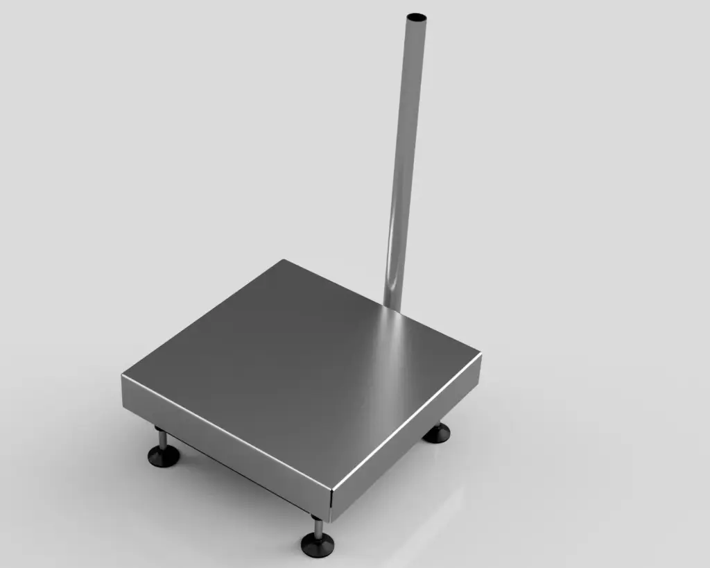 [LWINOX-100-P1SP-PI-0506] Cantar platforma tip P1SP-PI 500x600mm cu indicator de greutate tip WINOX sarcina maxima 100kg